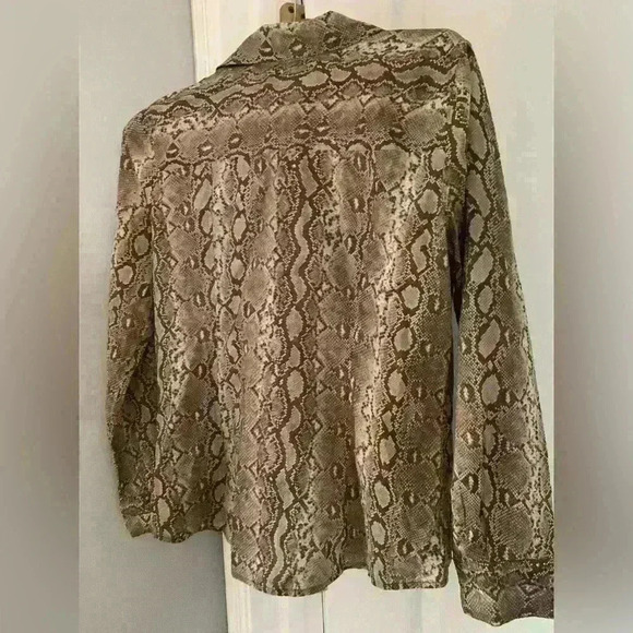 Michael Kors Womens Sz 12 Long Sleeve Button Collared Dress Shirt Blouse NWOT - Picture 7 of 11